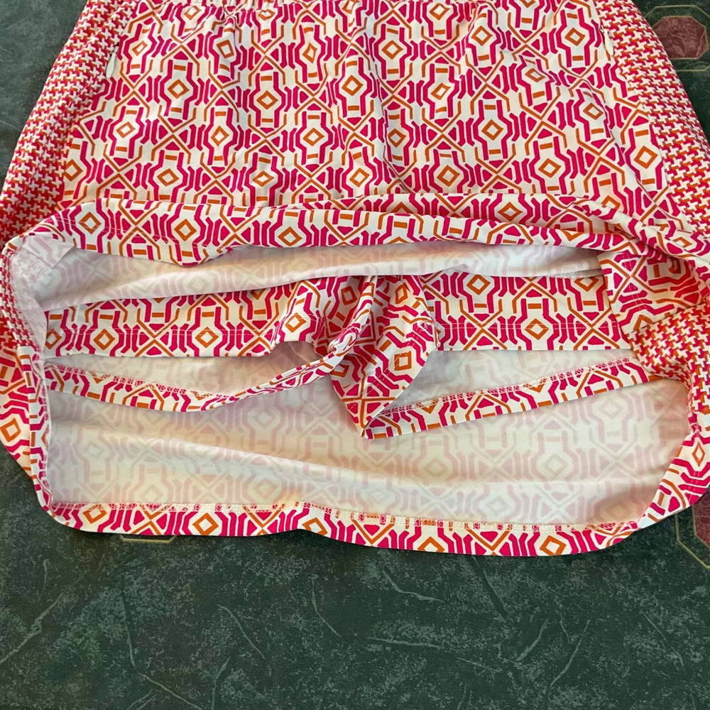 J.McLaughlin Skort Pink Geometric Catalina Cloth Skirt Golf Tennis Small - Picture 5 of 10